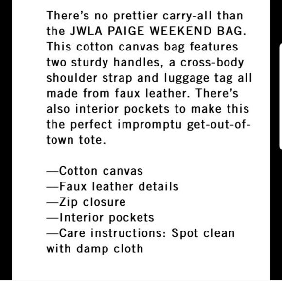 Johnny was PAIGE WEEKEND BAG Used - Picture 5 of 8